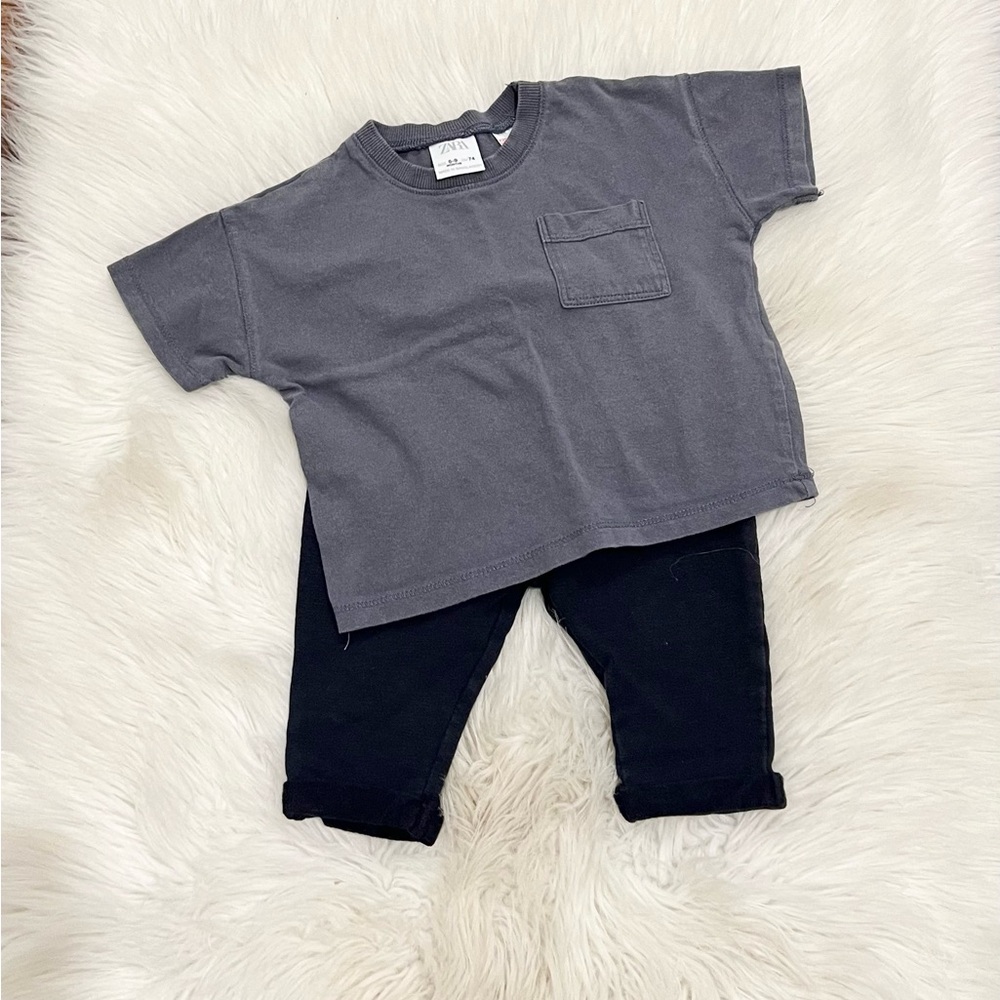 Zara Blue Casual Bottoms